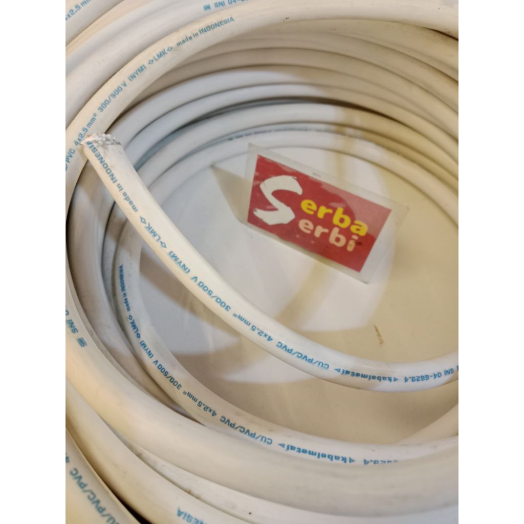 (/METER NYM 4X2.5MM) Kabel listrik isi 4 tunggal