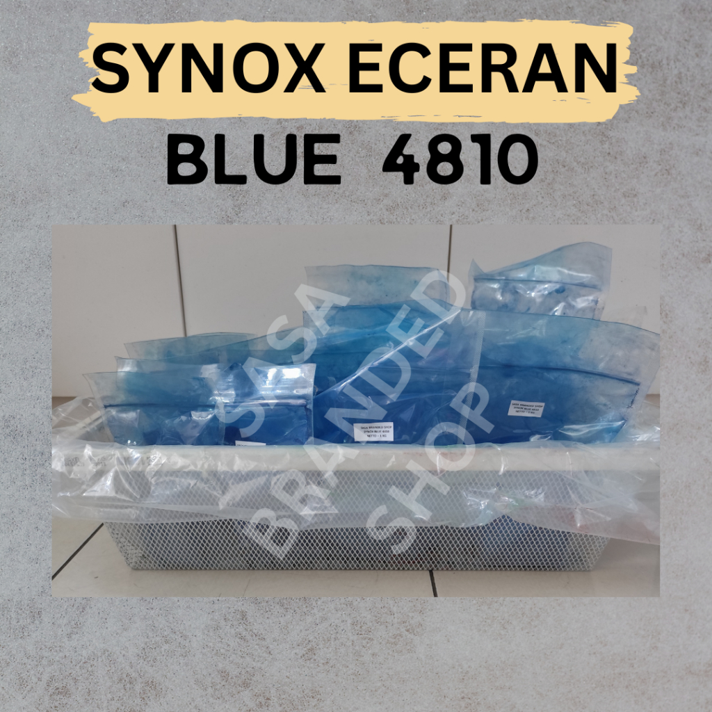 Pewarna / Iron Oxide / Pigment / Oker / Verf - Synox Eceran 1/2 Kg & 1 Kg - Biru / Blue 4810