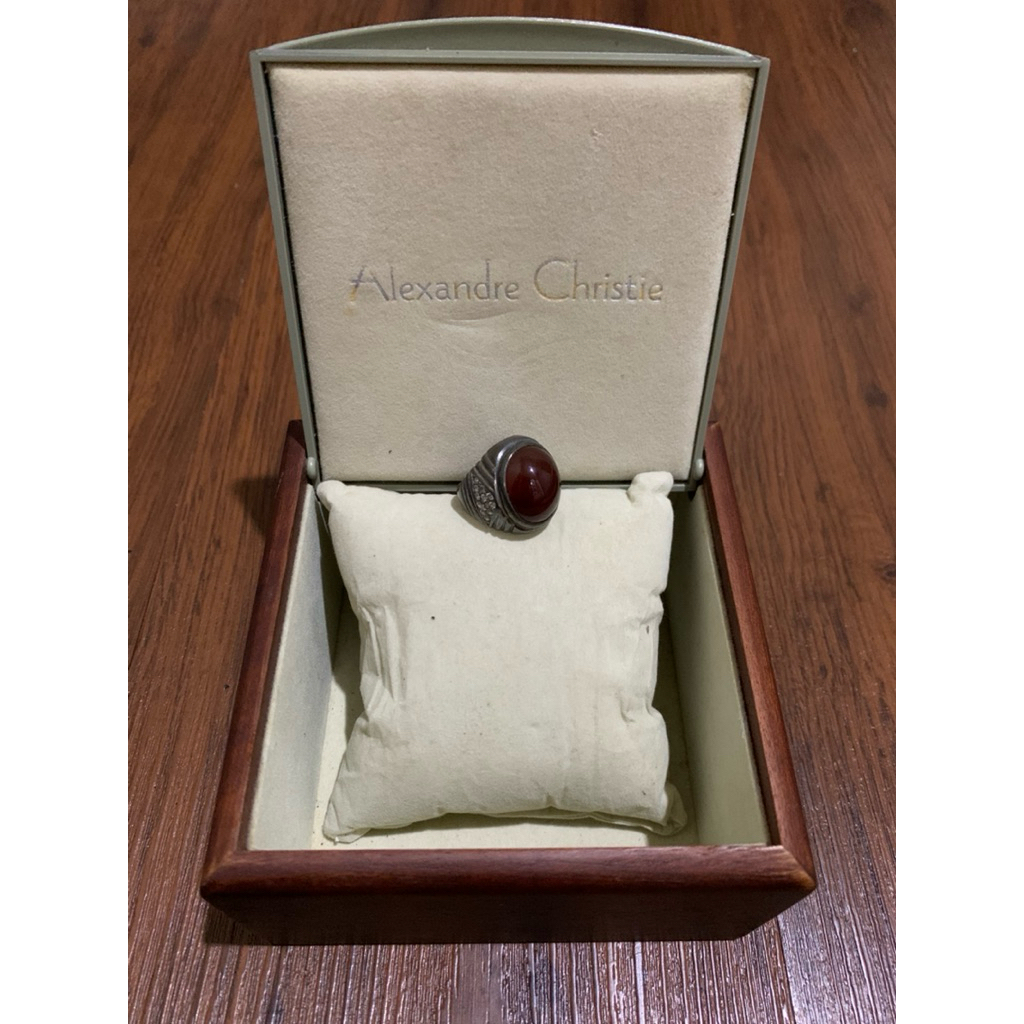 batu Yaman sawo Kecik kristal perak ring 18