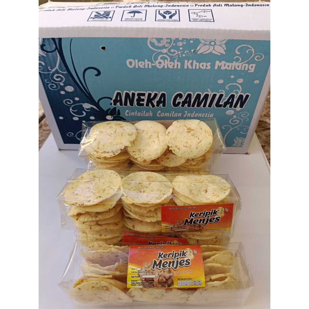 

Keripik Menjes premium Oleh-Oleh Malang [paket combo 1dus isi 10]