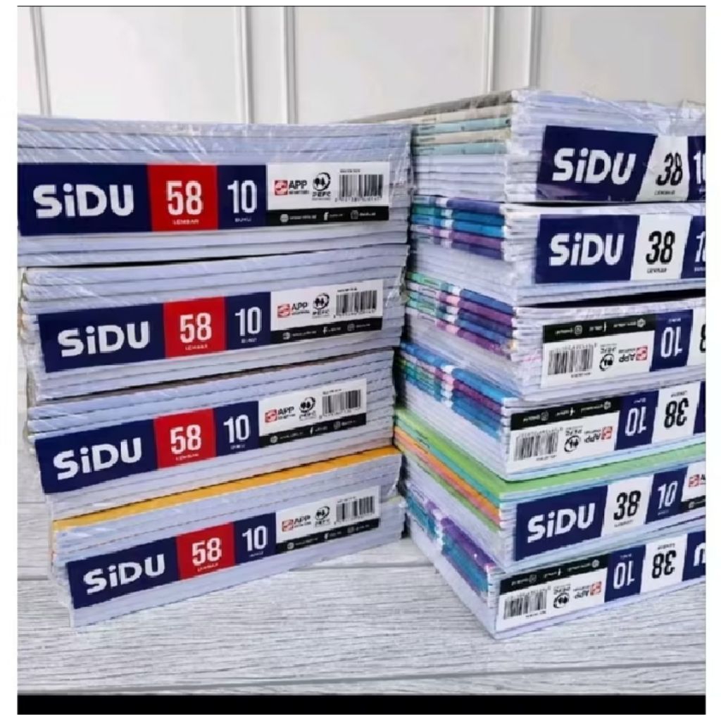 

Buku Tulis Sidu isi 58lembar dan isi 38lembar 1pak Isi 10pcs