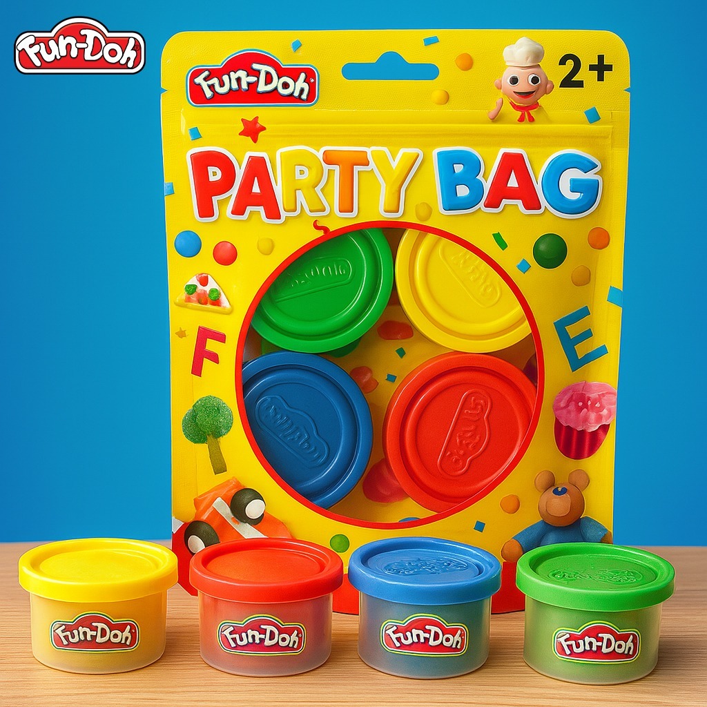 Toko Mainan Fundoh Party Bag [ISI 4] Harga Grosir - Mainan Anak Refill Isi Ulang Lilin Plastisin Cla