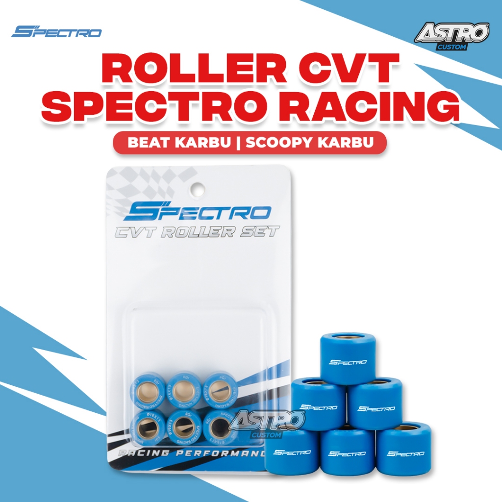 Spectro Roller Beat Karbu Scoopy Karbu Rumah Roller Upgrade CVT Roler Loler Meningkatkan Akselerasi