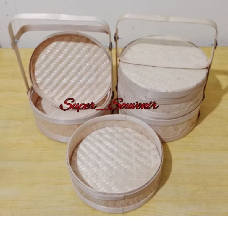 Rantang Anyaman Bambu Susun 2