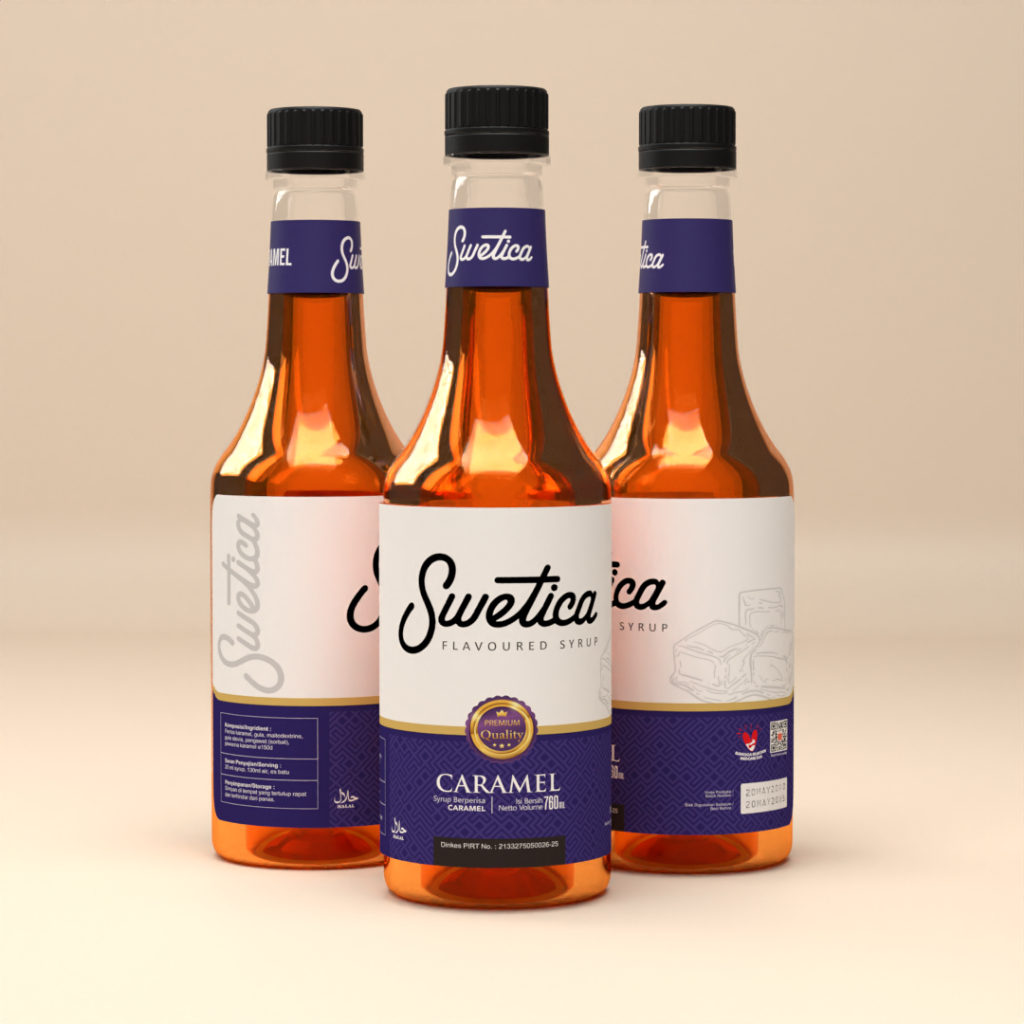 

Sirup Karamel Premium 760ml Swetica Syrup Caramel Flavored Horeca