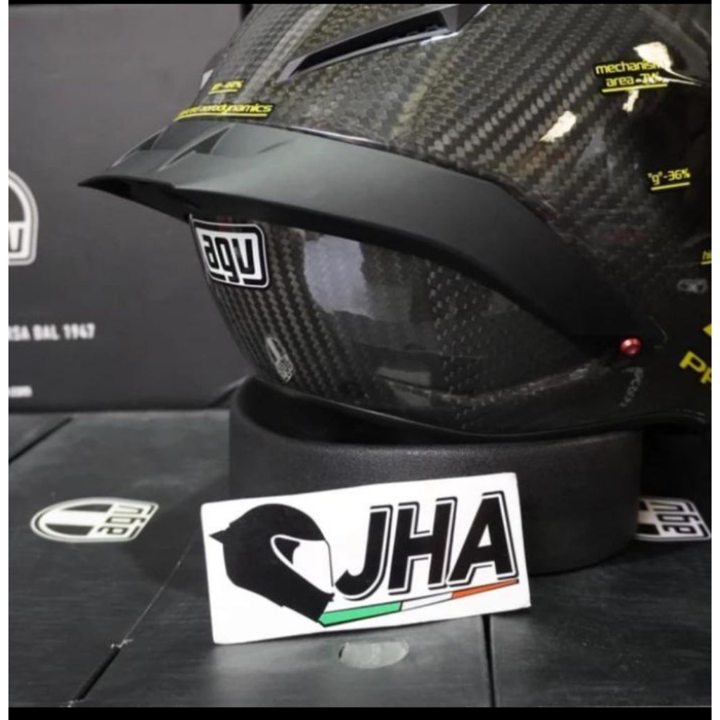 SPOILER HELM AGV PISTA GPR MATT BLACK MATTE BLACK HITAM DOF
