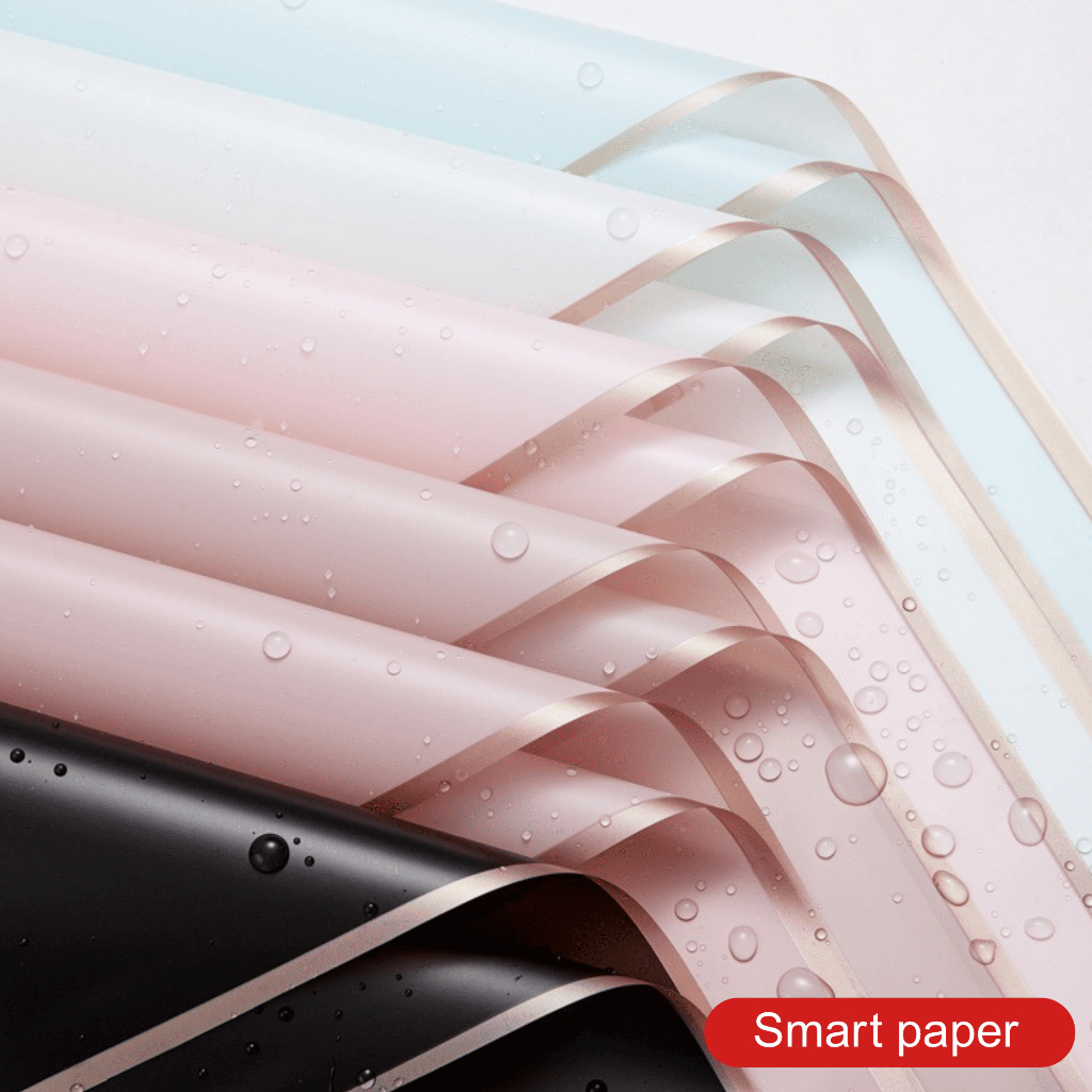 

Kertas Bunga Buket Cellophane Florist goldline Flower Wrapping Paper Varian List Gold Emas KB01