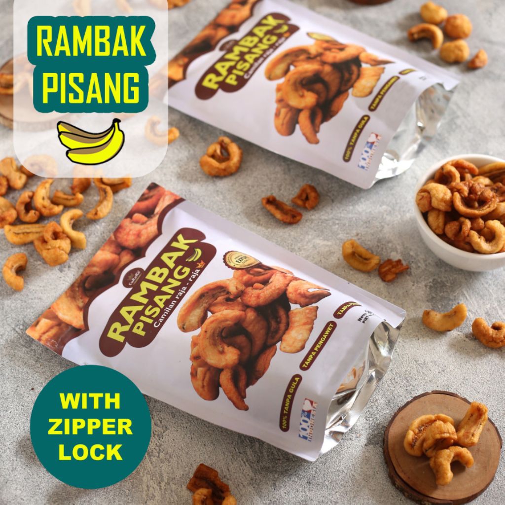 

TERLARIS Rambak Pisang Premium CARARA -Cemilan Kripik Terlaris