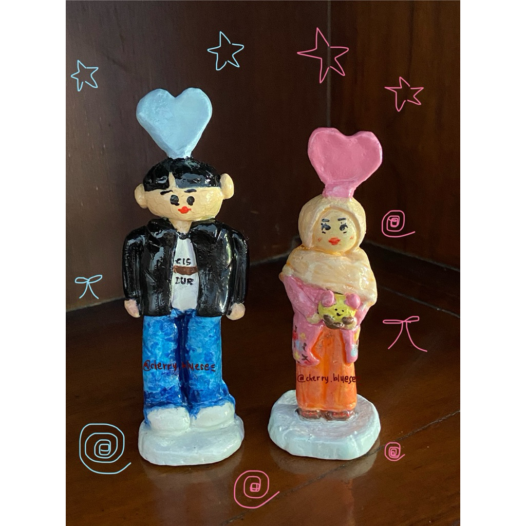 Clay Figure Patung Bebas Custom