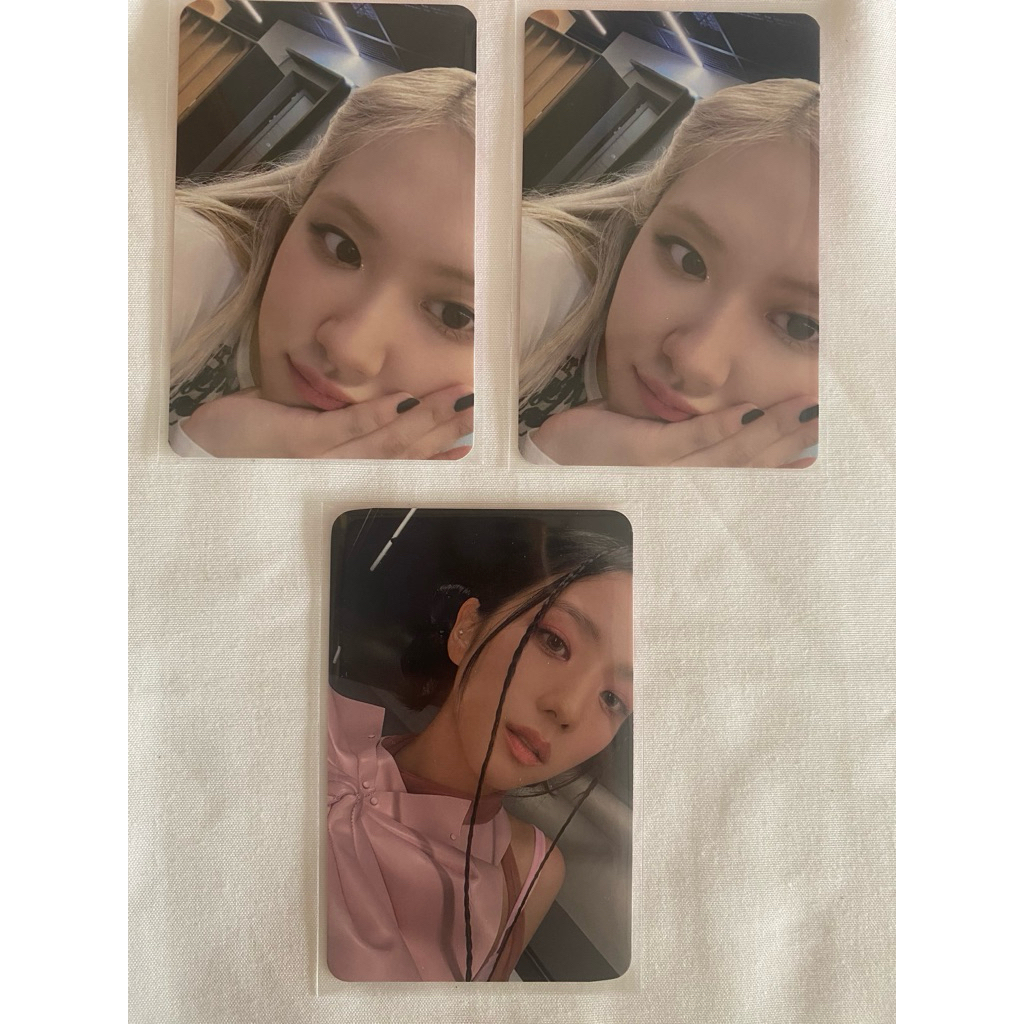 Rose Jisoo CD player photocard Blackpink