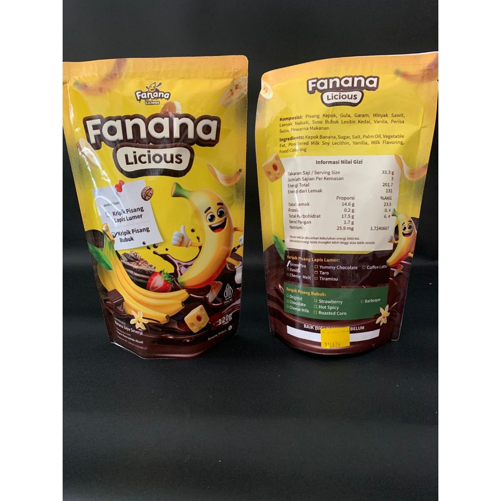 

FANANA LICIOUS KRIPIK PISANG LUMER ANEKA RASA