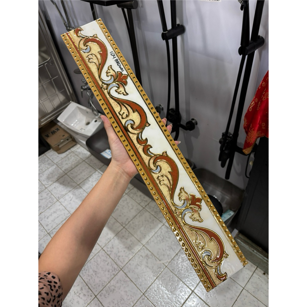 Plint Granit Motif Glitter 10x60
