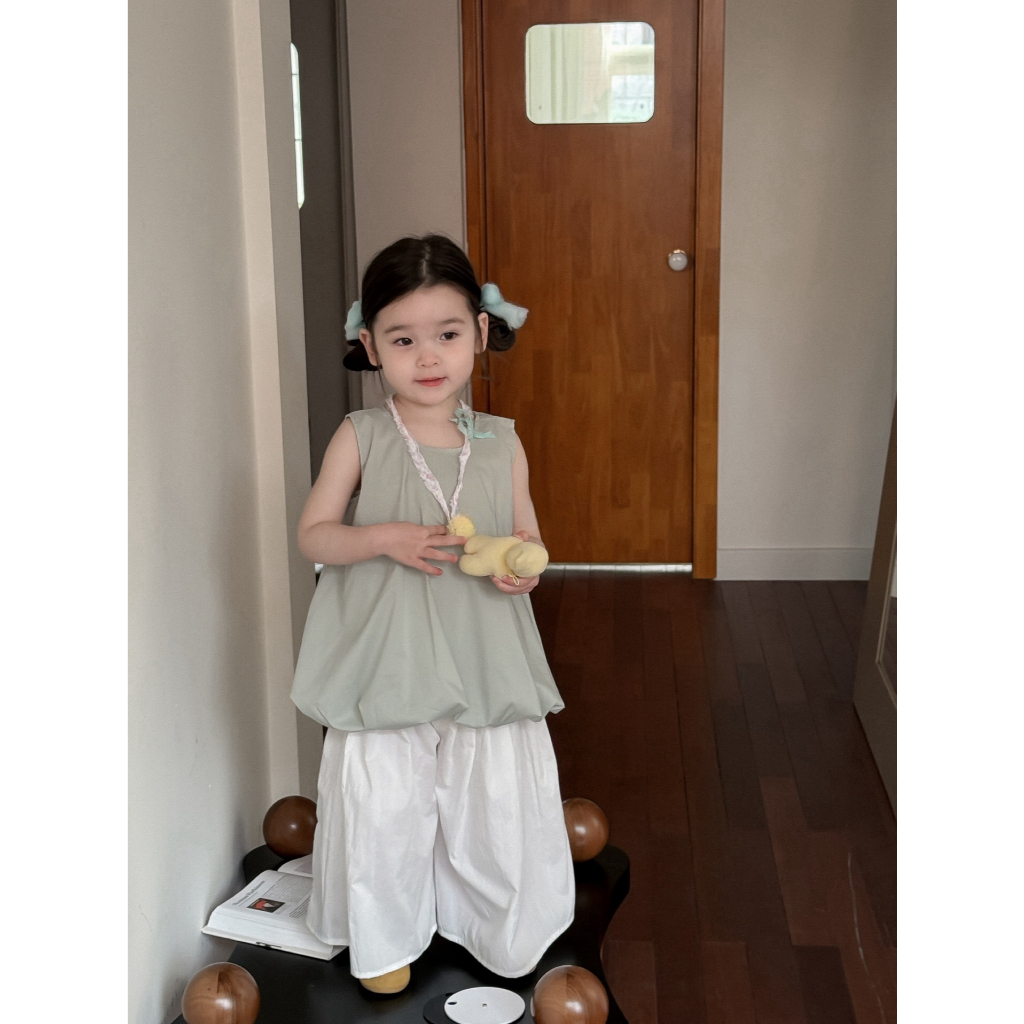 Mint Mellow Lantern Top/Baju Atasan Lucu Anak