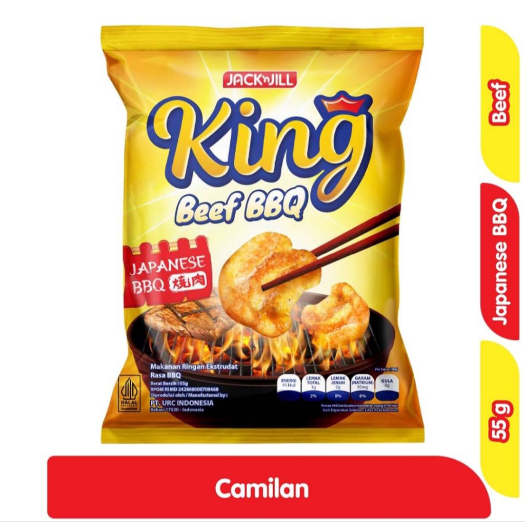 

Jack 'n Jill King Snack Rasa Japanese BBQ 55 g