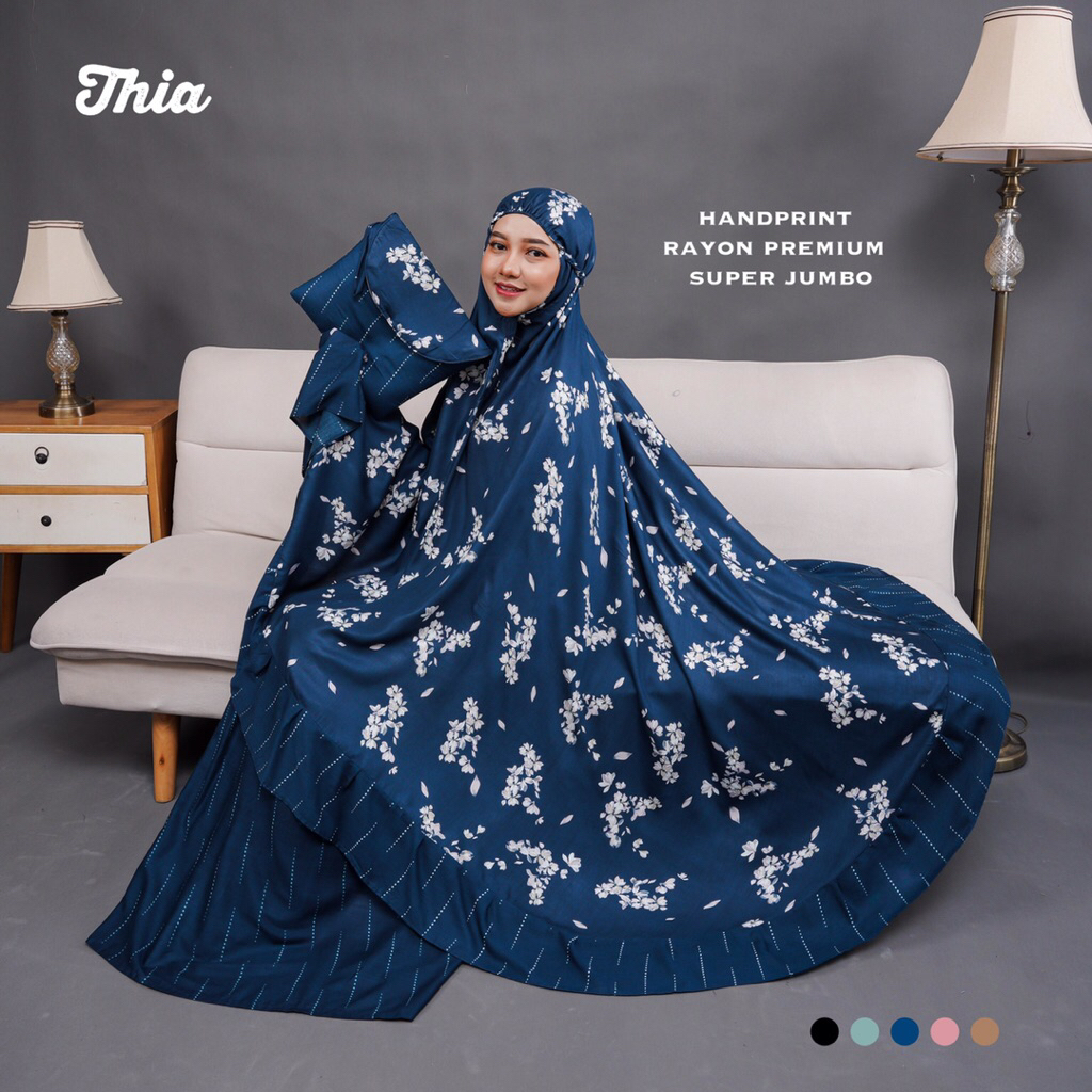 Mukena Rayon Bali Dewasa Ukuran Jumbo Motif Bunga Terbaru Bahan Adem