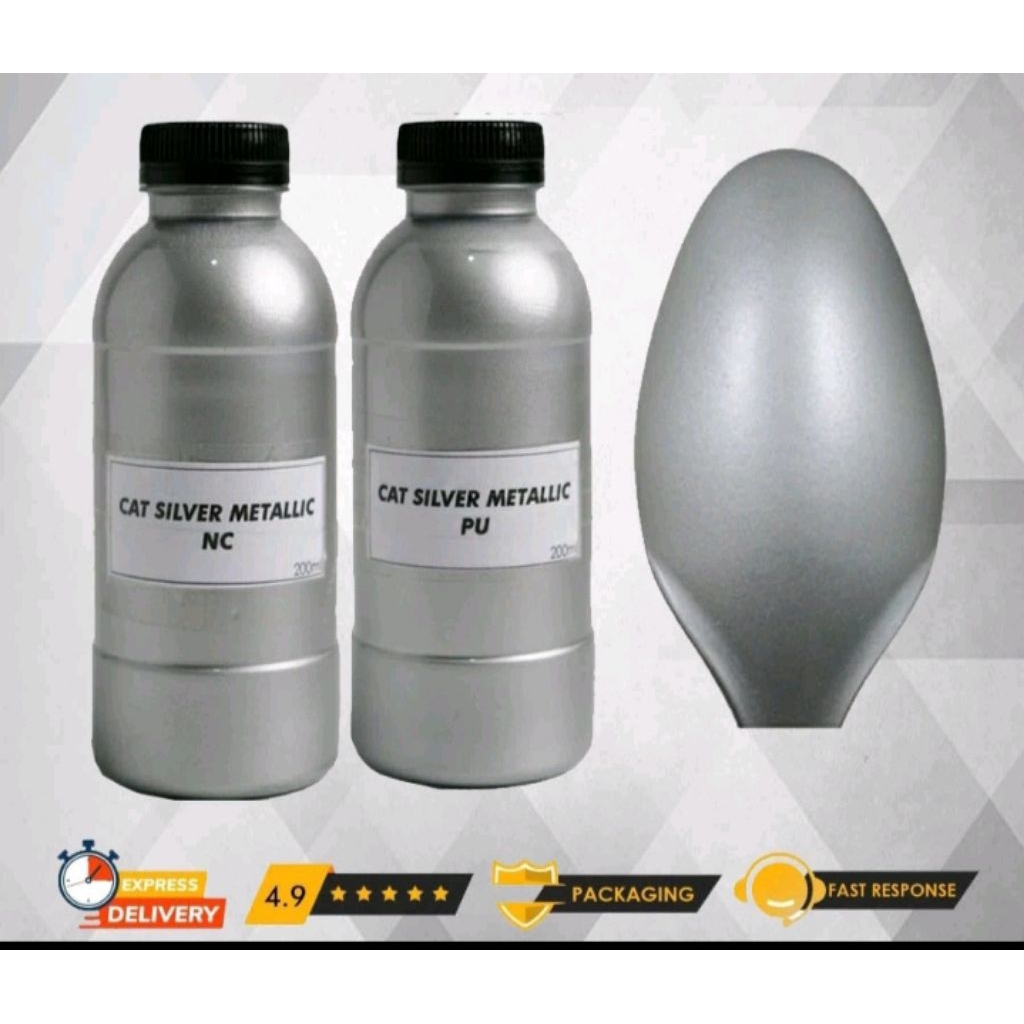 CAT DUCO MOBIL DAN MOTOR WARNA SILVER METALIK CAR PAINT SILVER METALIK