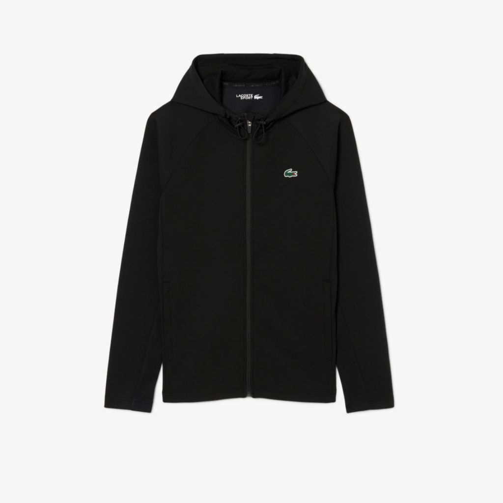 Lacoste Men's Breathable Sport Track Jacket Pria - Black