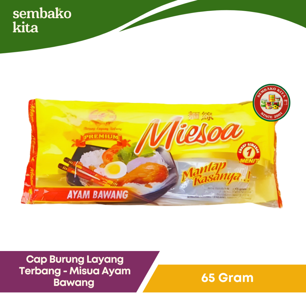 

Miesoa Ayam Bawang Cap Burung Layang Terbang 65 gr