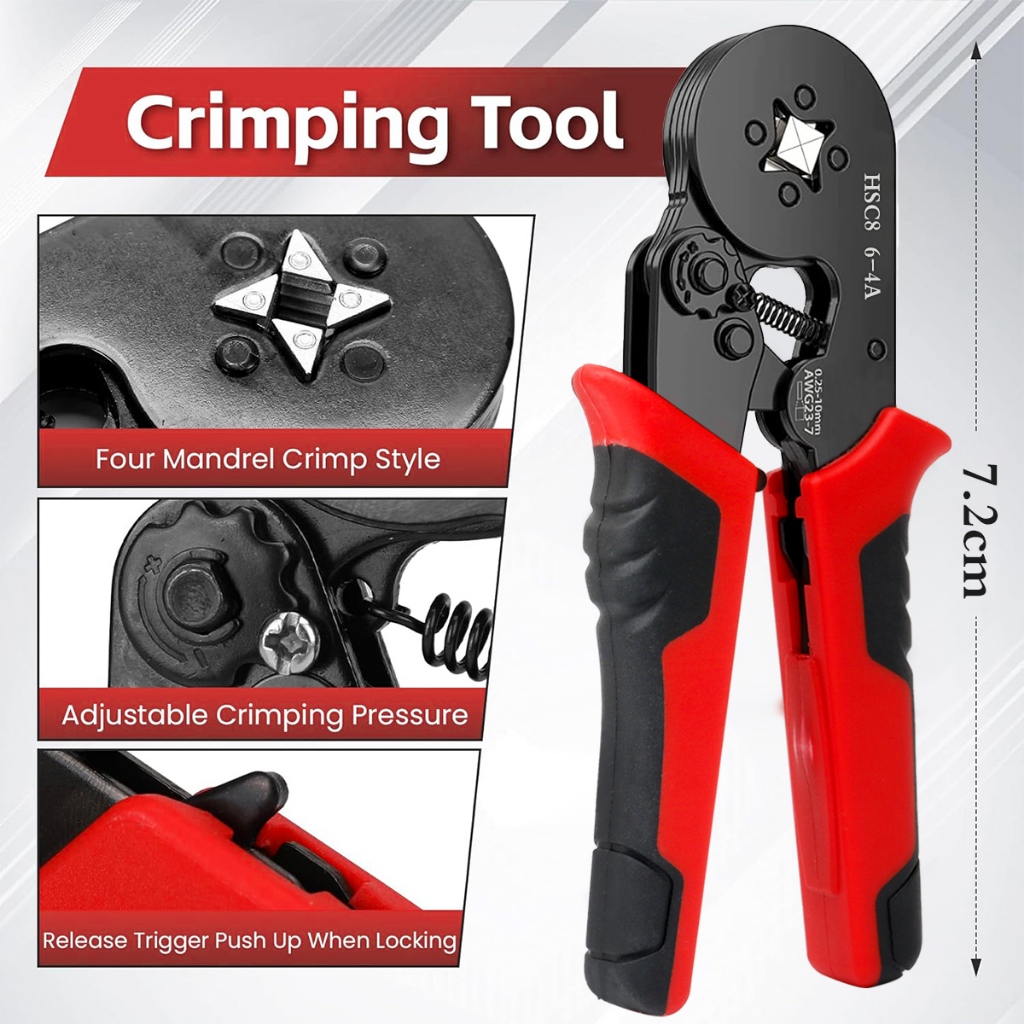 Tang Crimping Skun Kabel Krimping Crimper Terminal Untuk Skun Terminal Ferruler Tusuk Tube Tabung