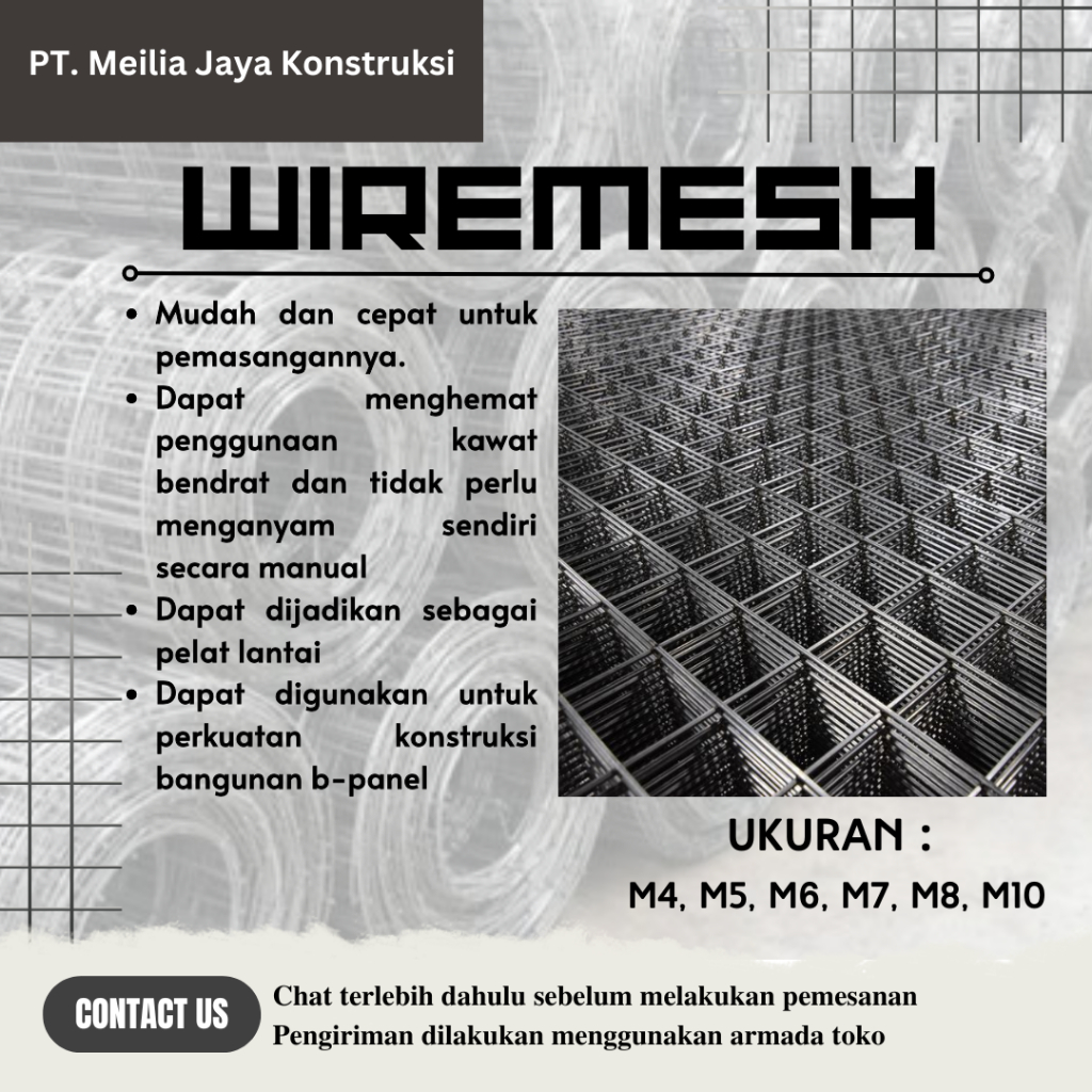 Wiremesh SNI M5, M6, M7, M8, M10