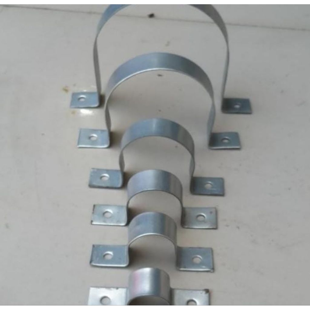 klem omega galvaniz untuk pipa 2,5 inch