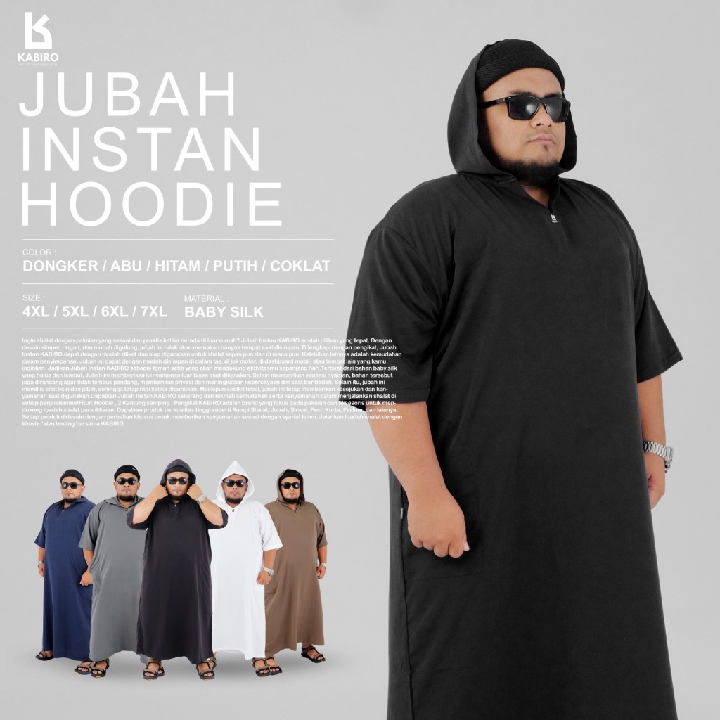 jubah kabiro jubah big size jubah jumbo hoodie jubah bigsize simple jubah jumbo polos gamis travel