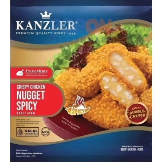 

Kanzler Crispy Chicken Nugget Spicy 450gr - Super Daging Malang