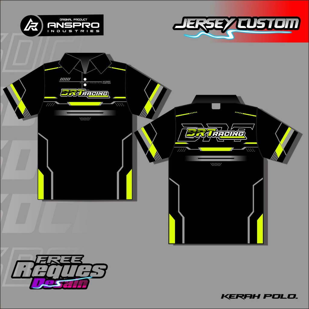 Jersey balap custom jersey custom balap racing kerah polo free custom free request