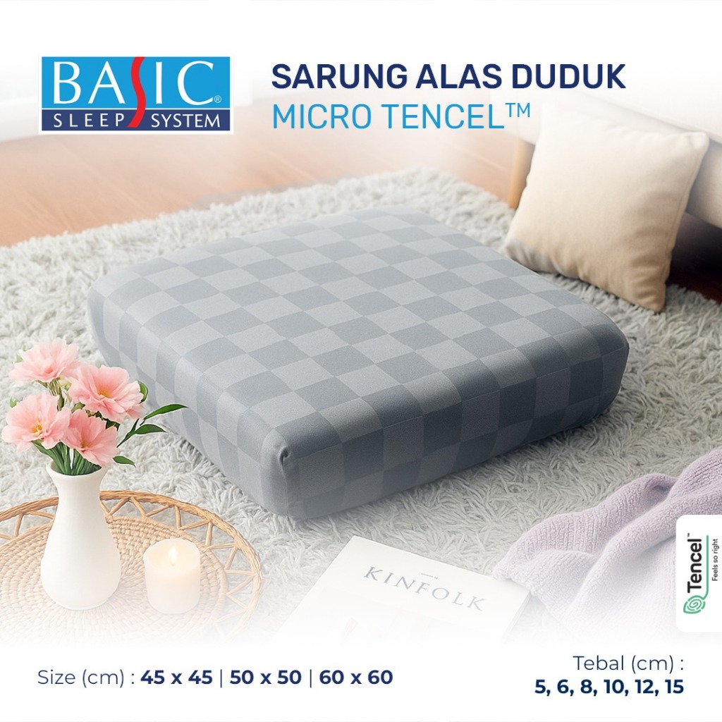 Basic Springbed Sarung Alas Duduk Micro Tencel