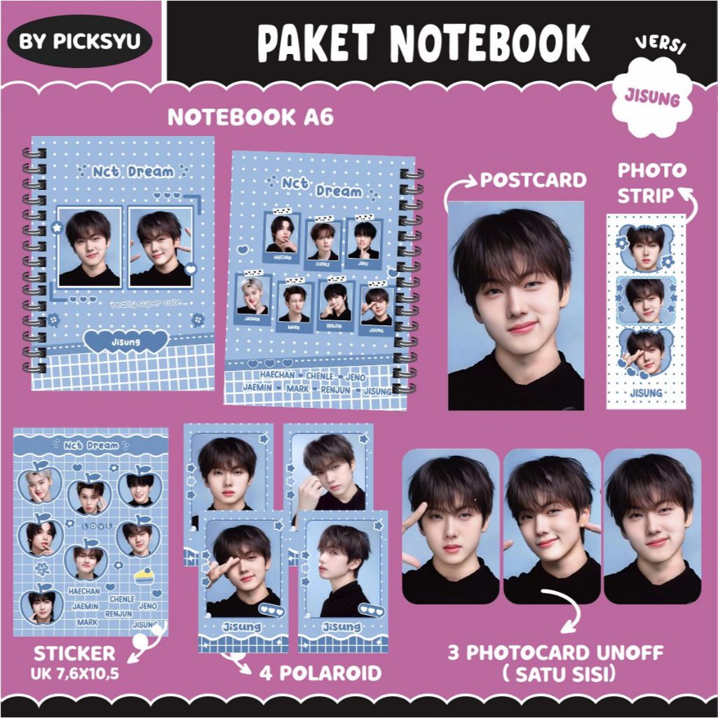 

[PACKING BOX] PAKET RINGNOTE NCT DREAM - BLUE / PAKET NOTEBOOK II HAMPERS KPOP II FANKIT NCT DREAM