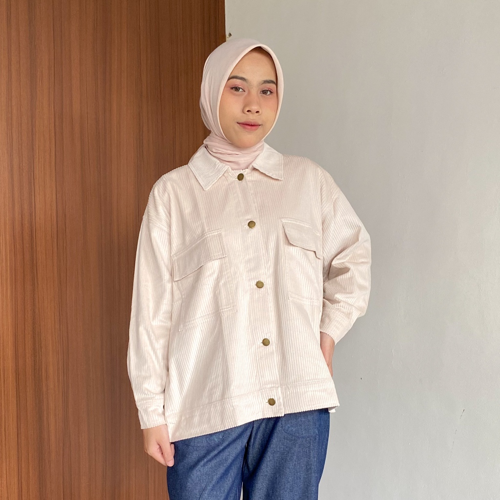 FINCLO - Jean Corduroy Jacket | Jacket Corduroy Wanita