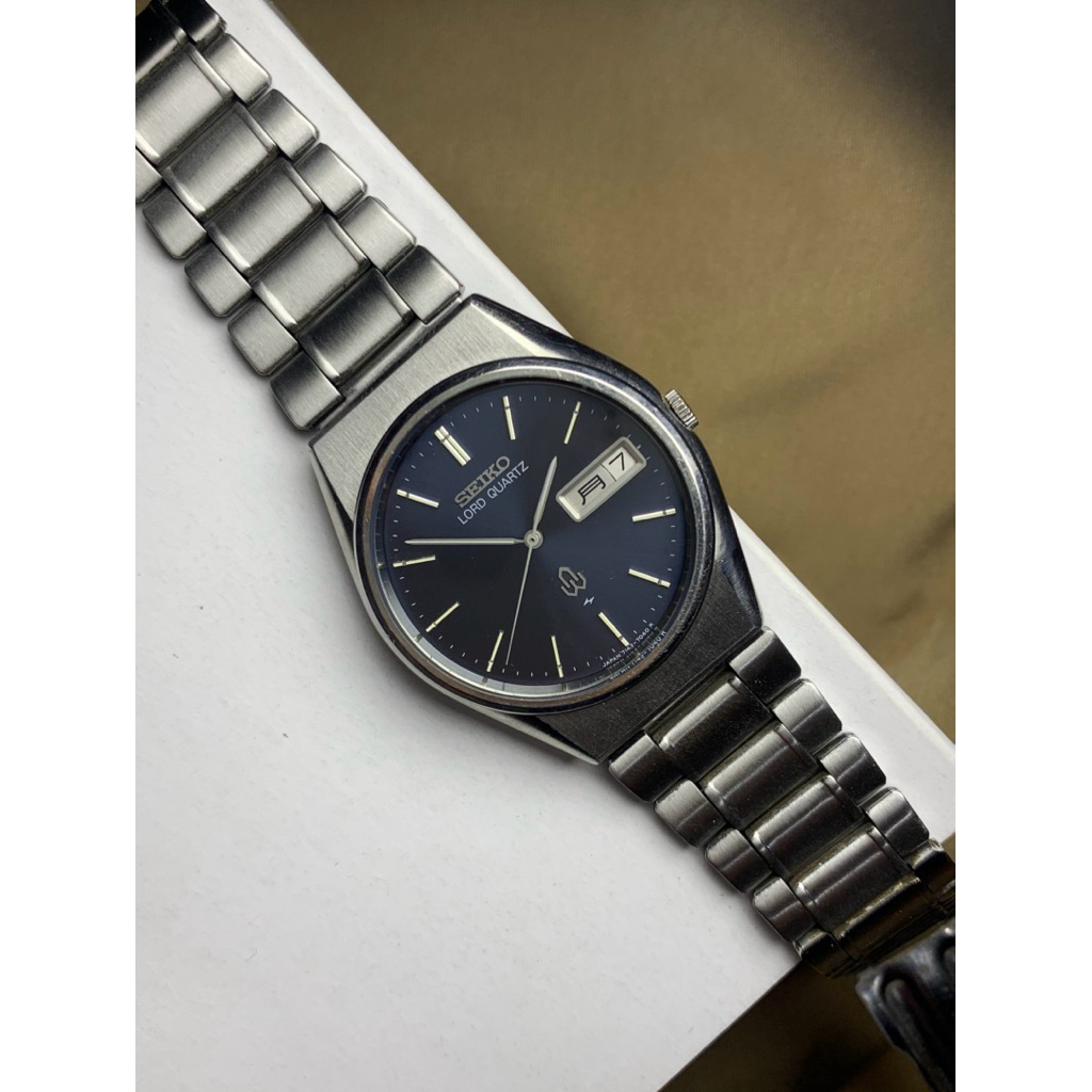 seiko lord quartz blue dial