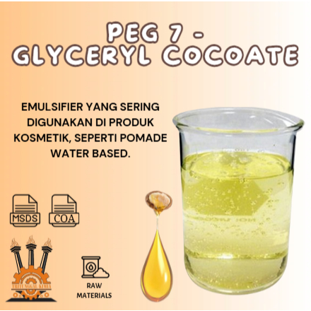 

Glyceryl Cocoate Peg 7 - 100gr / Agen Pelembab Alami Produk Kosmetik Pomade Water Based