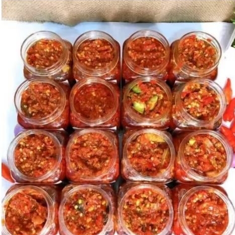 

Aneka sambal favorit kemasan botol 200ml tersedia sambel matah, sambel tempong, bongkot, sambel andaliman, sambel kacang, sambel cumi, sambel petai, sambelkemiri, sambel terasi, sambel embe, sambel korek, sambel kecap, sambel roa, sambel mangga, dabudabu