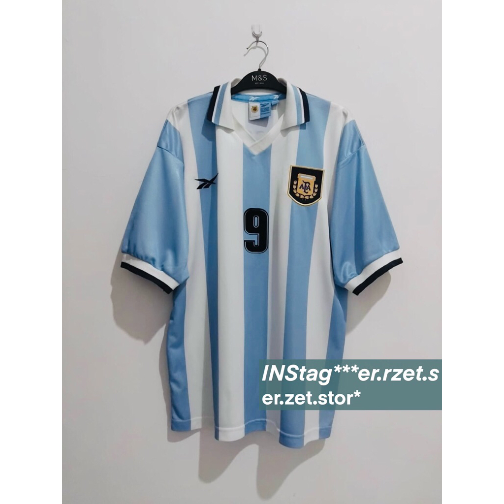 jersey bola negara argentina vintage classic retro 00s 90s original