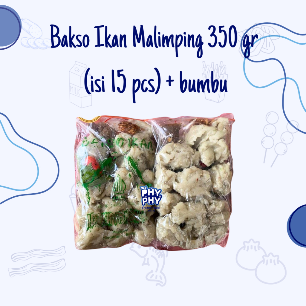 

Bakso Ikan Malimping 350 gr isi 15 pcs dengan bumbu | Bakso Ikan | Tekwan