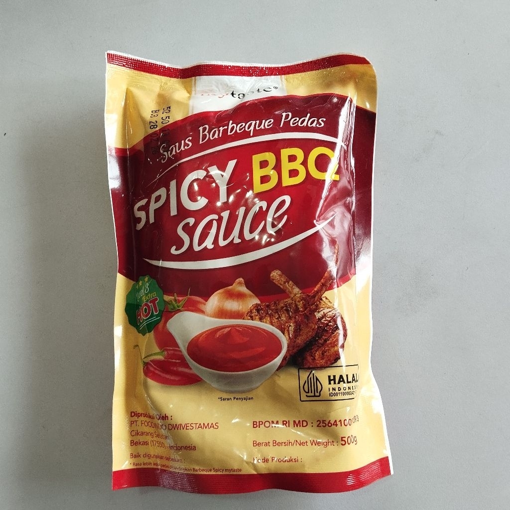 

MyTaste Spicy BBQ Sauce Level 3 500 Gr / Saus BBQ Extra Hot Level 3