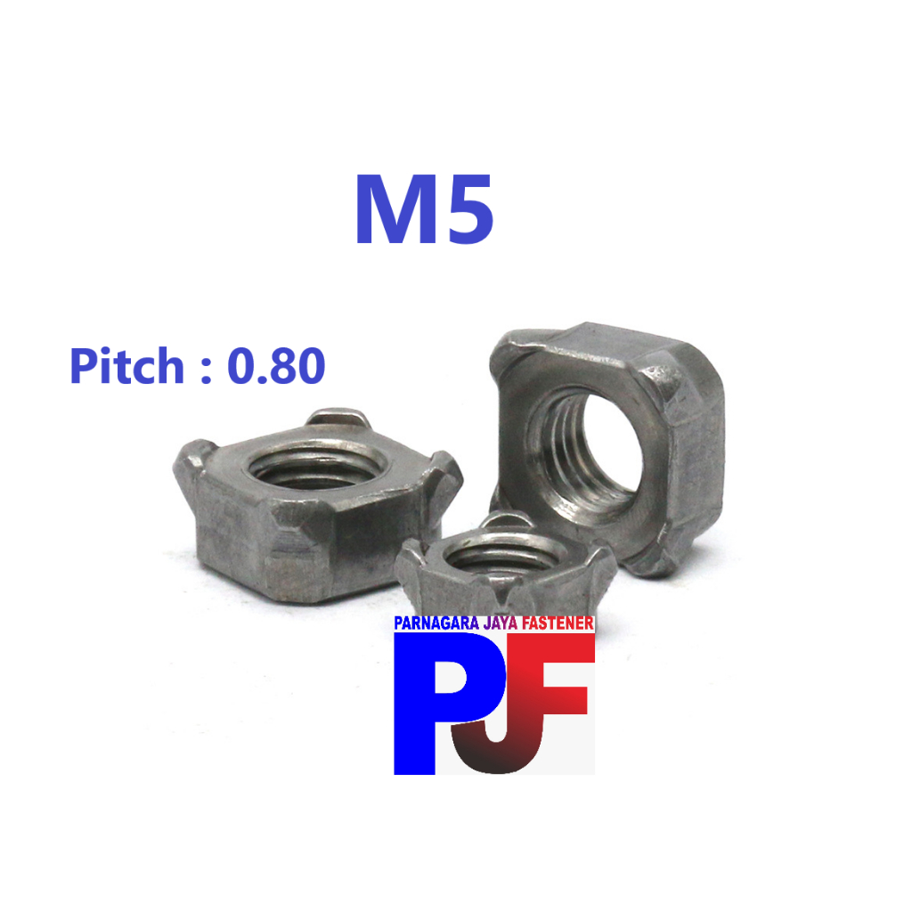 Mur Las M5 / Welding Nut M5 x 0.80 / Mur Kotak / Square Nut