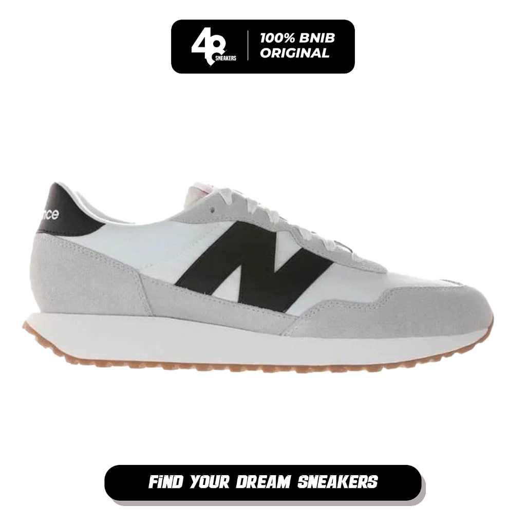 Sepatu Pria New Balance 237 White Black (MS237CI) Original