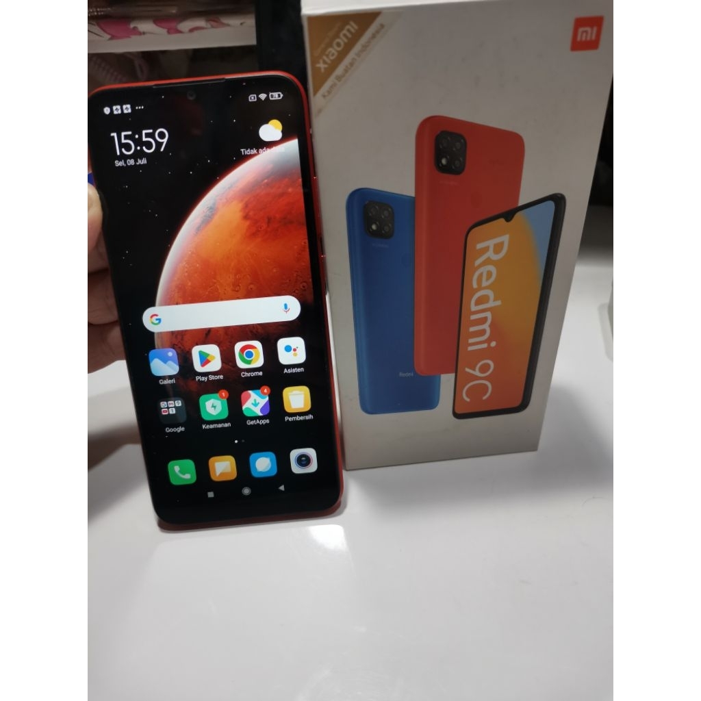 HP Redmi 9C Ram 3 memori 32GB + VIVO Y15S Ram 3 memori 64GB ( seken mulus komplit masih segeran hp n