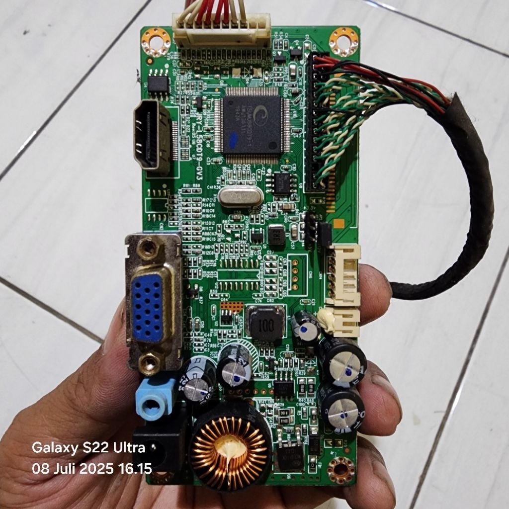 Modul monitor SPC pro M27HD curve copotan layar pecah