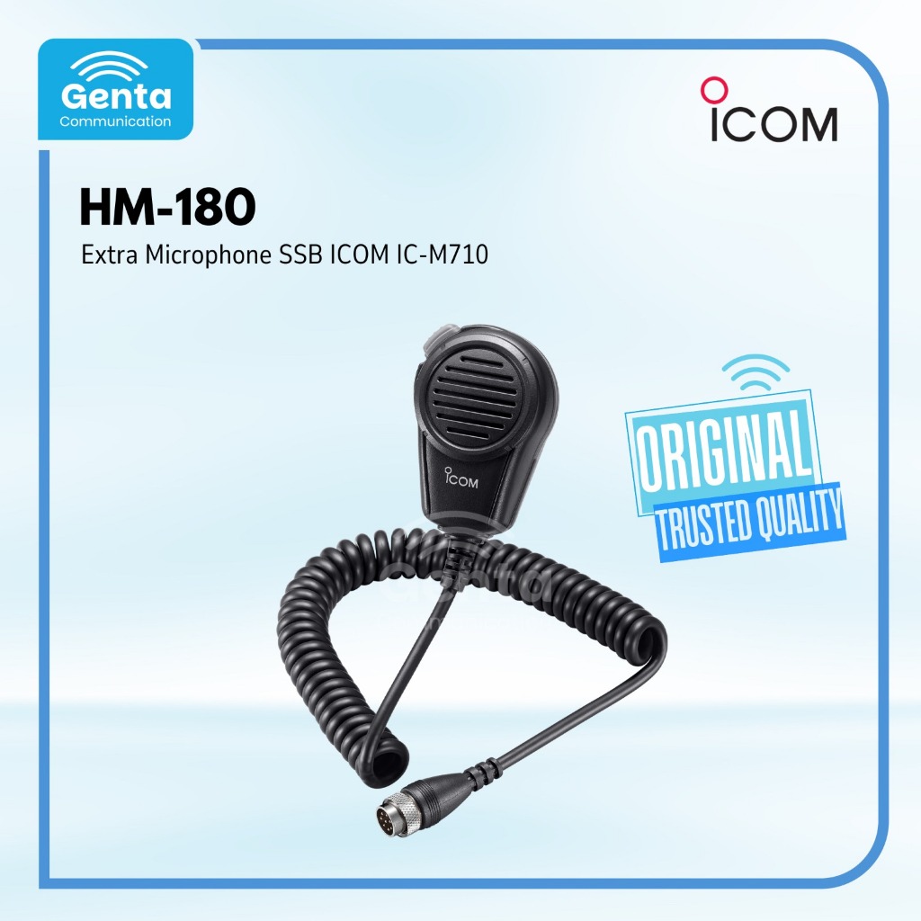EXTRAMIC SSB ICOM IC-M710 / HAND MIC ICOM IC M710 / HM180 HM 180 HM-180 / EXTRAMIK ICOM M710 BARU , 