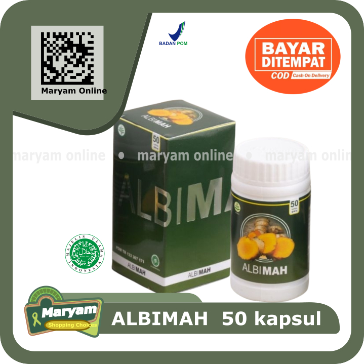 Albimah Herbal 50 Kapsul Obat Maag Albiruni