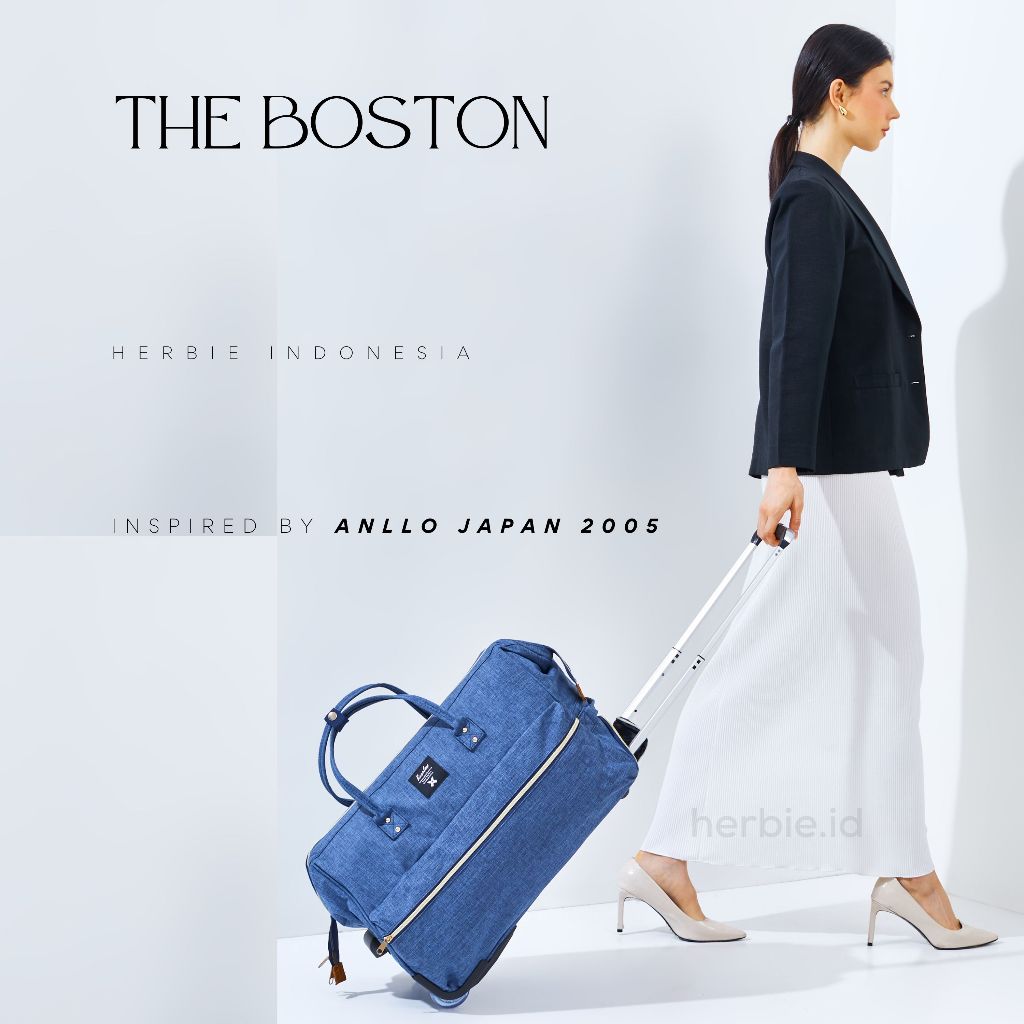 [THE BOSTON] TAS PAKAIAN TRAVEL GYM BAG BARLEY BAHAN KANVAS 23 FASHION RANGKA BESI IMPORT QUALITY