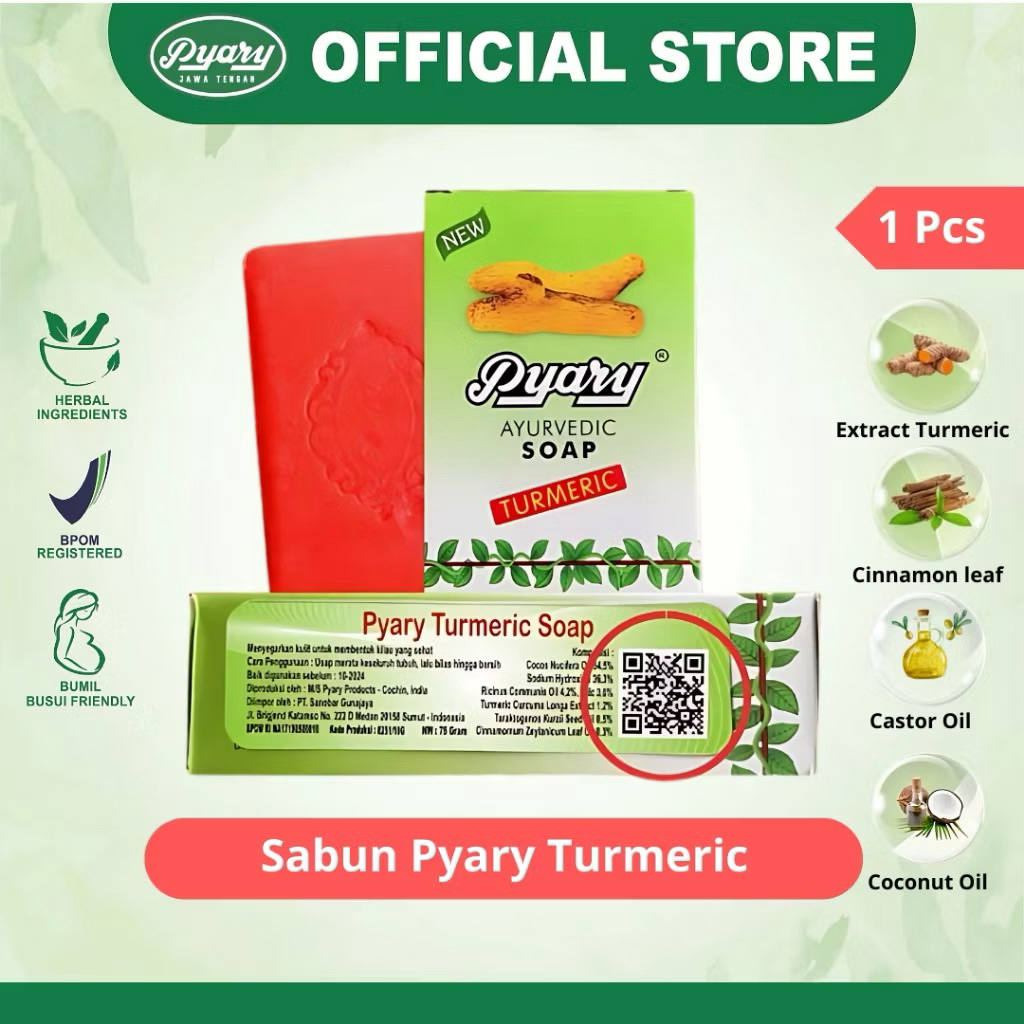 SABUN PYARY ORIGINAL PYARY TURMERIC SOAP - Sabun pyary india sabun arab prary sabun pyary kunyit