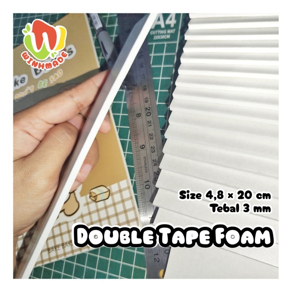 Double Tape Foam Scrapbook Foam Tape Dua Sisi Perekat Mahar Pop Up 3D Photo