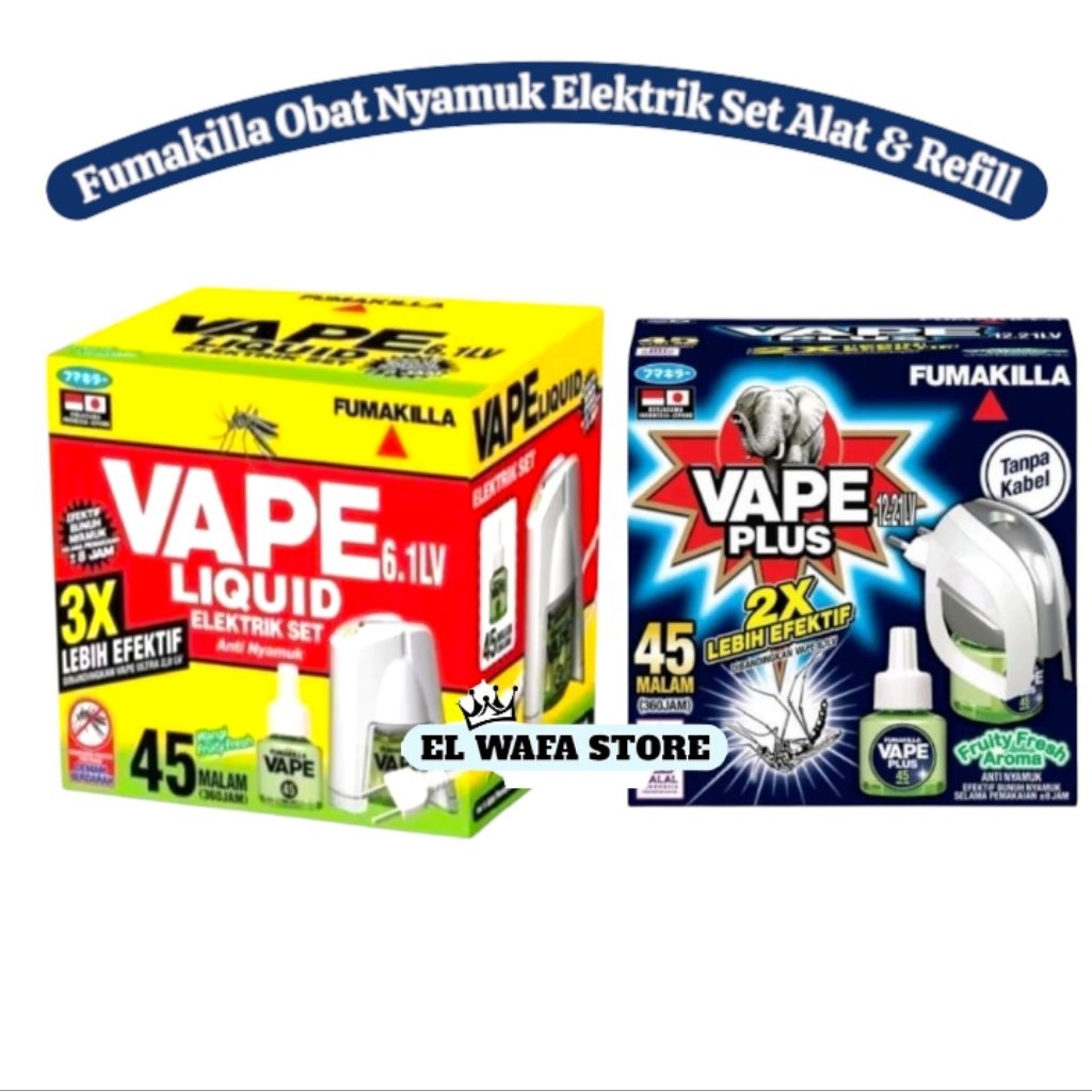 Fumakilla Vape Plus Cld & Cordless Obat Nyamuk Elektrik Full Set