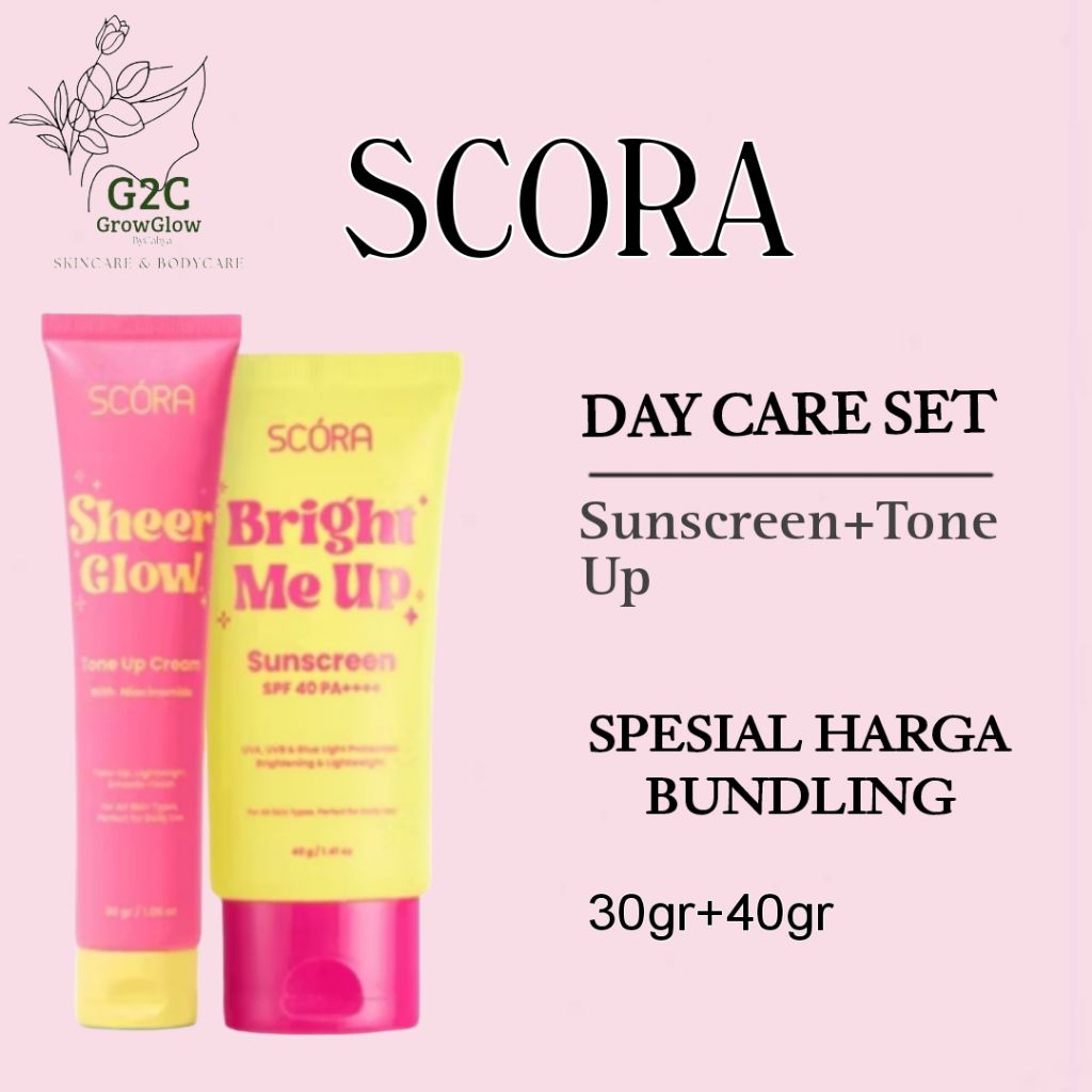 Scora Bundling Bright Me Up Sunscreen+Sheer Glow Tone Up Cream