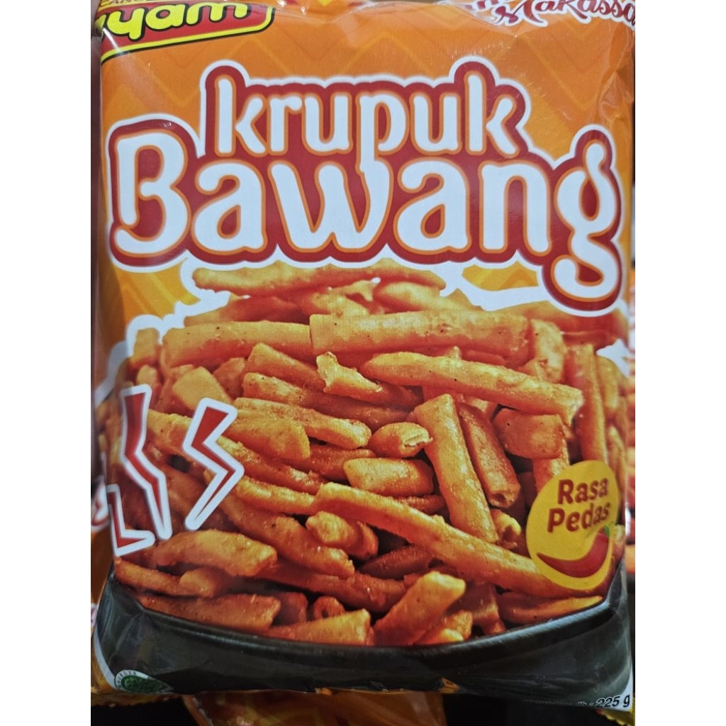

kerupuk bawang camilan khas makassar