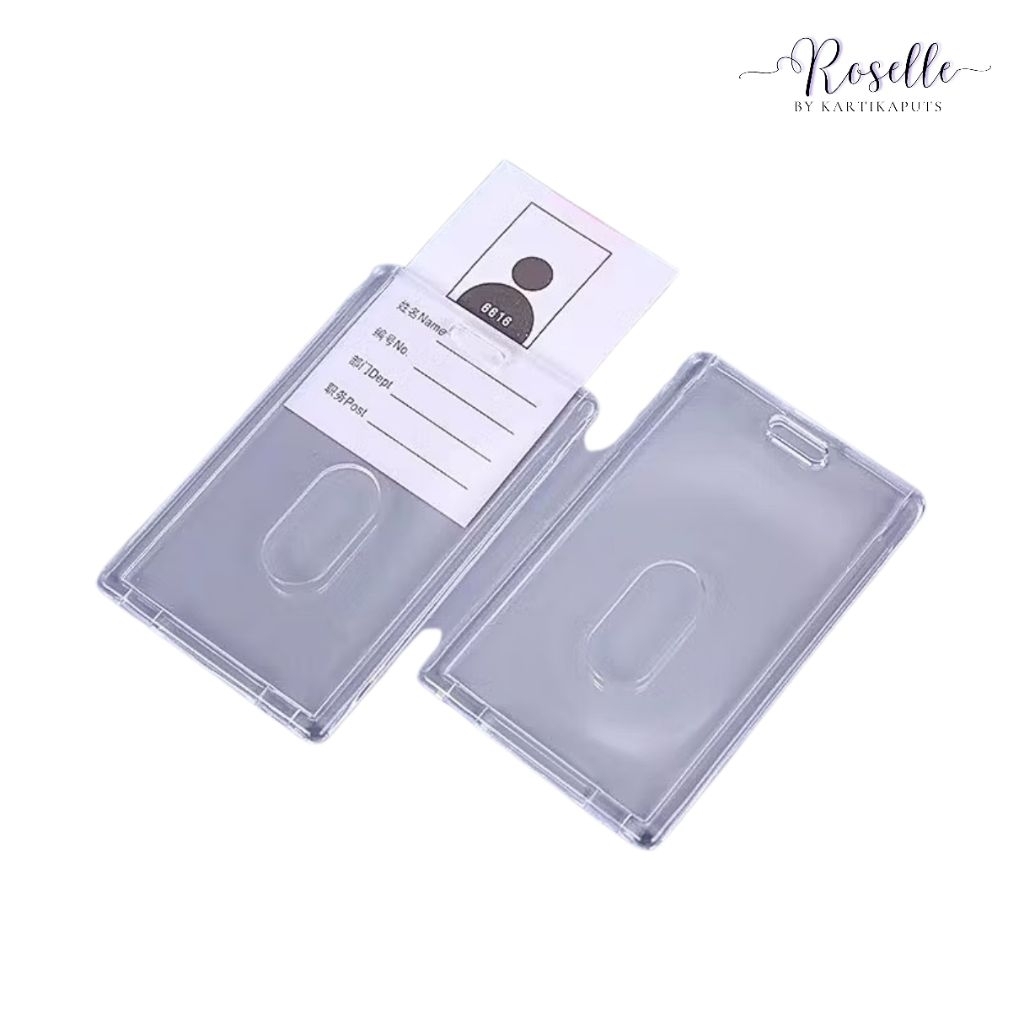 

Tempat Kartu ID Card Akrilik Bening